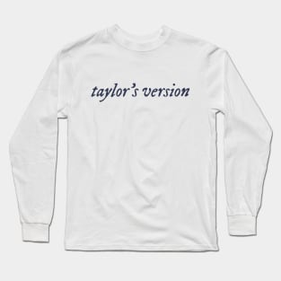 Taylors Version (midnights color) Long Sleeve T-Shirt